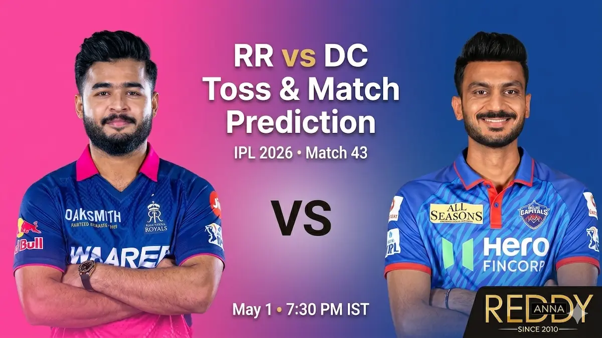 RR vs DC Toss & Match Prediction