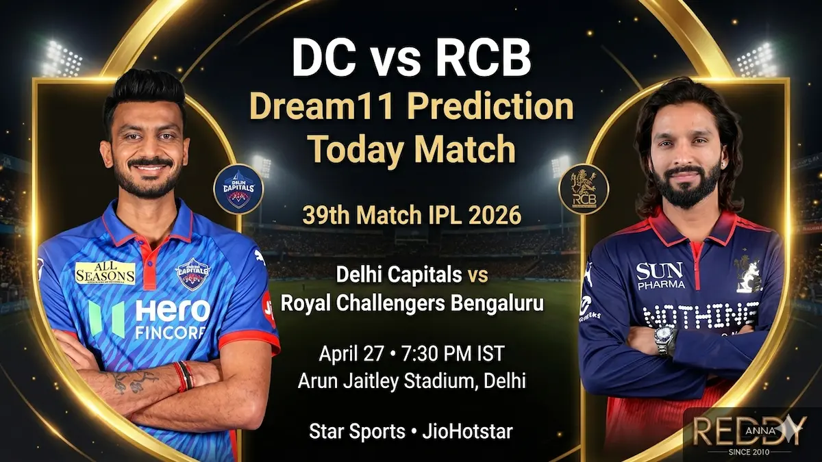 DC vs RCB Dream11 Prediction