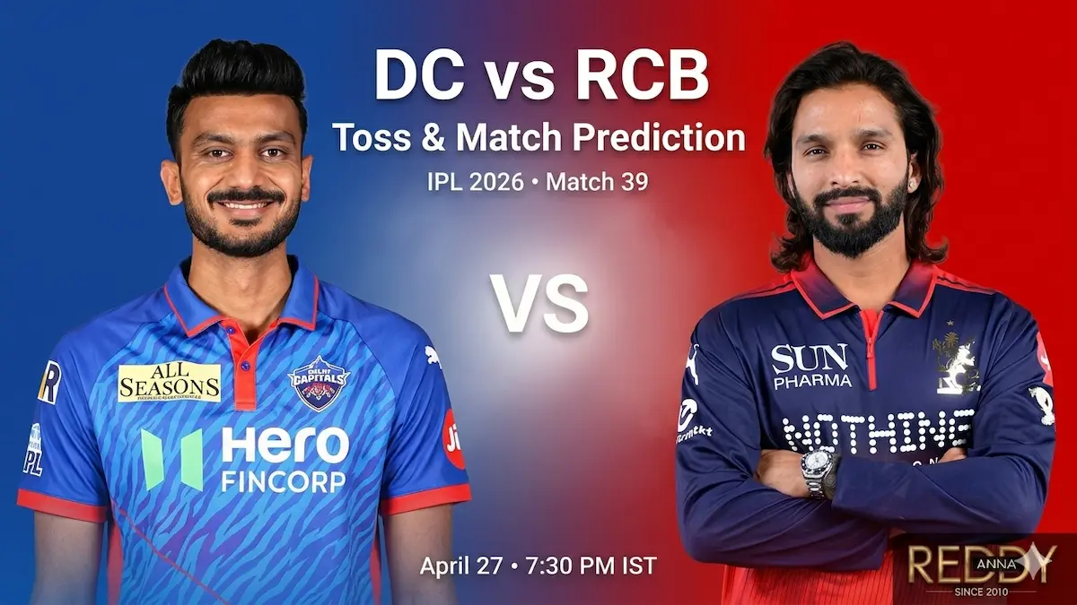 DC vs RCB Toss & Match Prediction